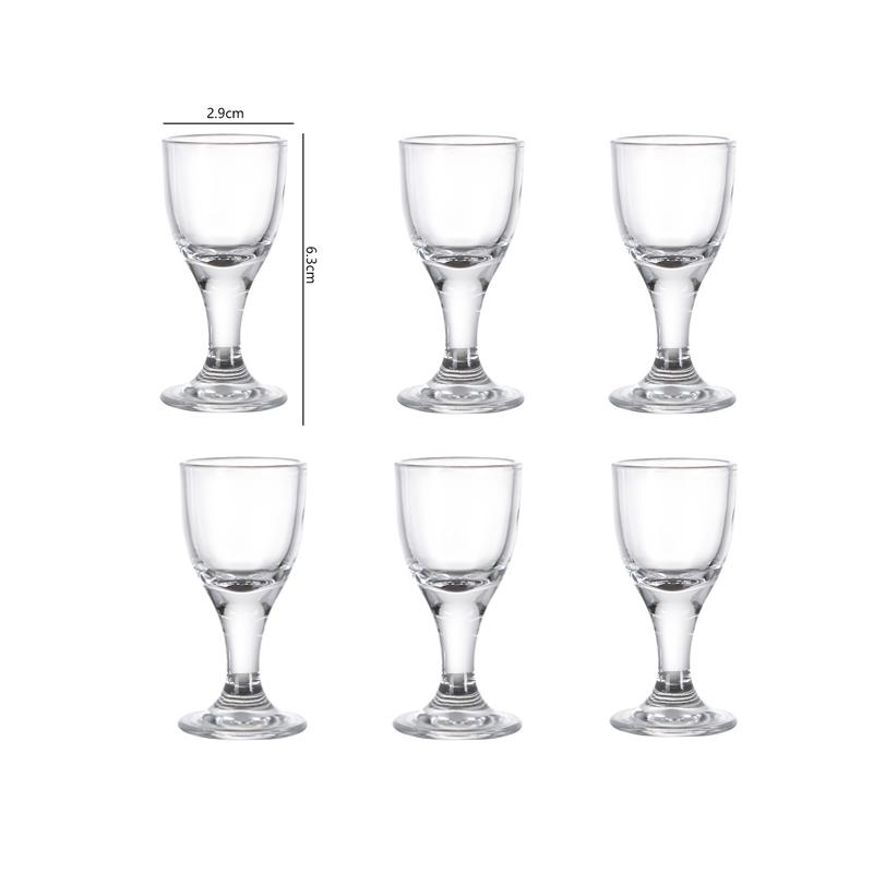 Pahar de vin mic rafinat, Pocal transparent pentru Baijiu, Cupă pentru băuturi spirtoase de petrecere, Ustensile de vin de înaltă calitate, Pahar de shot elegant, Cadouri de sărbători
