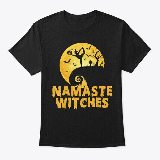 

Футболка для Хелловіну Namaste Witches Йога Зроблено в США Розмір від S до 5XL S