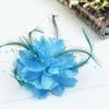 Dance Show Headwear Bride Wedding Hairpins Beaded Party Headwear Flower Feather Hairpins Corsage Hair Clips Women Scrunchie