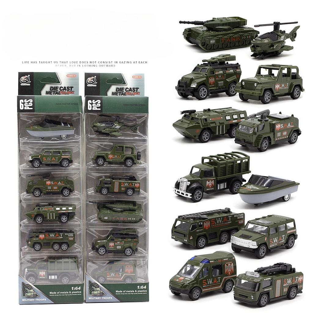 Military Vehicle Alloy Car High Simulation Diecast Car Metal Alloy Model Car Toys for Kids Gift Collection