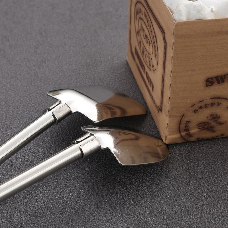 Barware Drinking Spoon Straws, Stainless Steel, Innovative Shovel Shape for Ice Cream & Kitchen Use