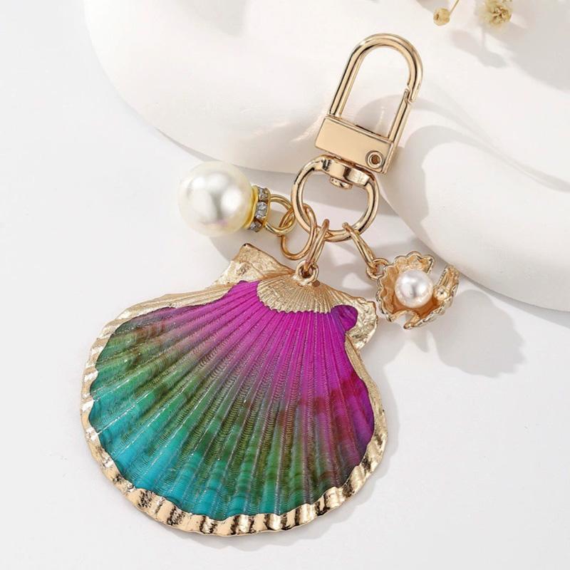 

1 шт. Морская звезда Ракушка Асимметричная Сумка-ракушка Аксессуар Имитация Жемчуга Естественно Брелок Брелок Подвеска