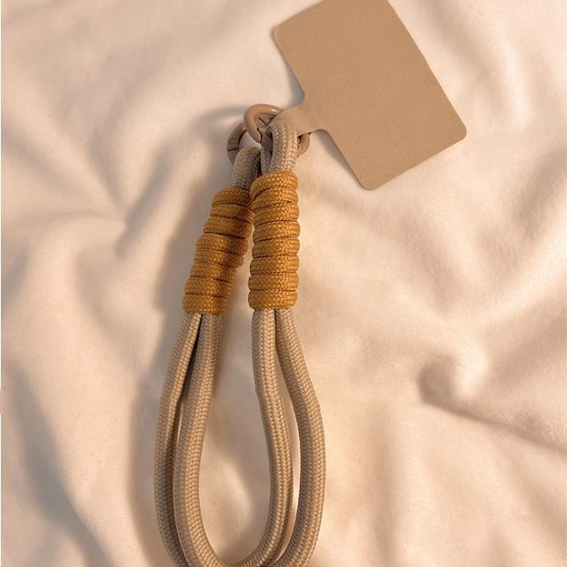 Mobile Phone Lanyard Hanging Decoration Can Be Carried Twist Rope Anti-Loss Pendant Strong Wrist Short Straps