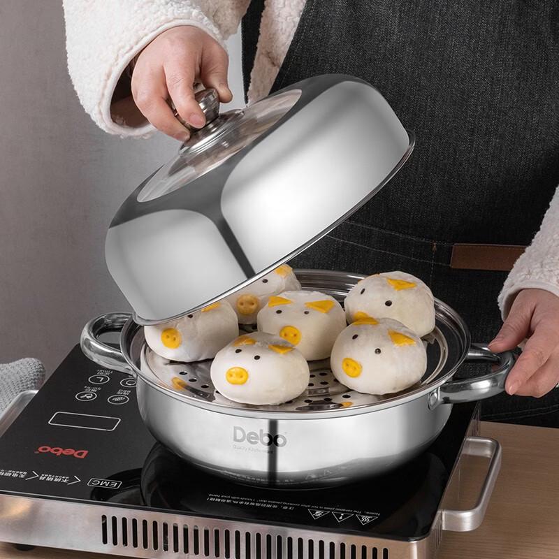 DeBao Berlin Duke 26cm Double-Layer Stainless Steel Steamer Pot