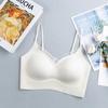 Enhancing Push-Up Bra: Sleek Ice Silk, Anti-Sag, Side Support, Beautiful Back Design, Hollow Out, Light Summer Fit.