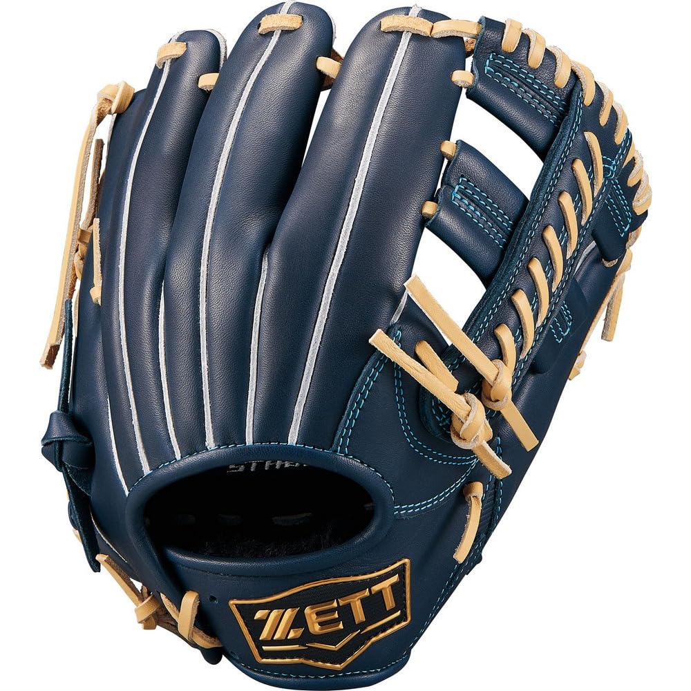 

ZETT Youth Softball Glove Zero One Stage Brown BJGB71520F (Glove) All-Around, Navy/P (2932), Size M,