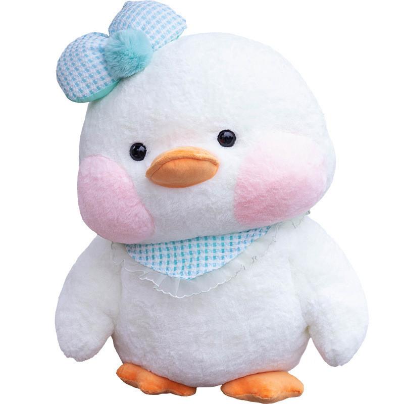 

Duck Fat With Bowknot Plush Toy Animal Stuffed Doll Bedroom Decoration Kids Gift