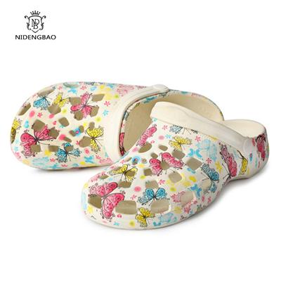 Damen Hausschuhe 2in1 Clogs Pantoletten Hausschuhe Schmetterling Wasserdicht Rutschfest Arbeits- Krankenpflegeschuhe Lässige Outdoor Strandhausschuhe Schuhe