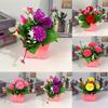Brightly Colored Artificial Potted Plant Ideal For Lifelike Home And Garden Decoration