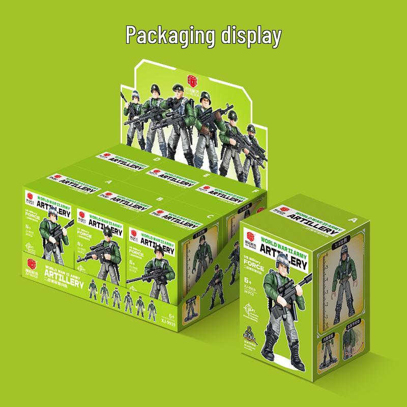 Xiang Jun Military Minifigure Building Blocks Toy - Movable Soldier Model for Boys