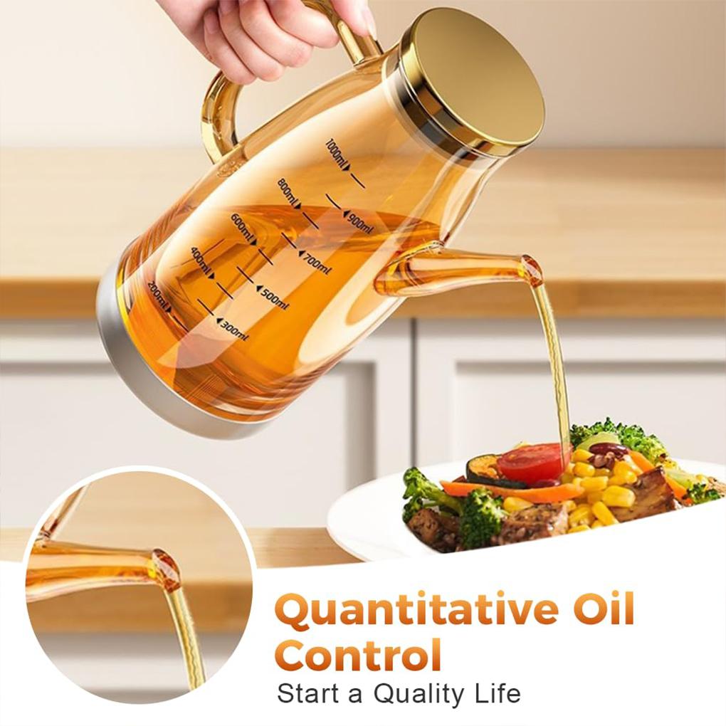 Heat-resistant Oil Dispenser Free Spout Oil Dispenser Kitchen Large Oil Glass Oil Spout For Cooking Olive Vinegar