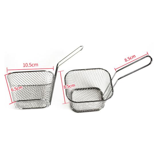 Mini potetgull i rustfritt stål pommes frites Frityrkurv Kjøkken Cooking Tool