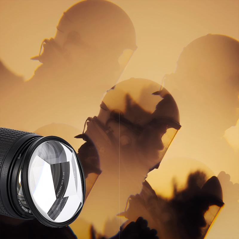 Puyi Kaleidoscope Special Effect Photography Accessories Camera Lens Filter 52-82Mm Prism Filter Glass For Dslr Slr Canon Nissan
