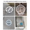 2pcs Modern Round Shower Floor Drain with Middle Drainages and Hair Trap Features Easy Maintenance and Easy Installion