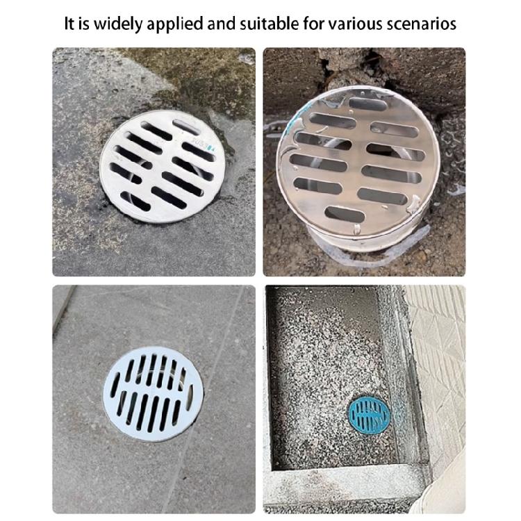 2pcs Modern Round Shower Floor Drain with Middle Drainages and Hair Trap Features Easy Maintenance and Easy Installion