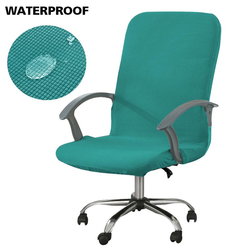 Waterproof  Chair Cover Jacquard Office Computer Chair Cover Gaming Armchair Seat Cover Elastic Stretch Anti Dirty Removable