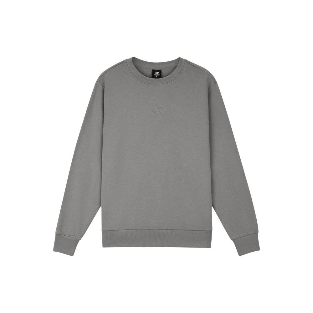 New Balance Pullover Sweatshirt Asia Sizing  Grey  Men s AMT33334-TAG L