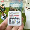 Miniature Dollhouse Watercolor Pencil Paint Box Pretend Toys DIY Simulated Scene Model Play House Lifelike Design Mini Paint Box