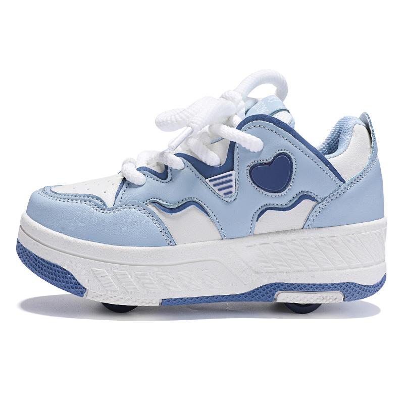 29-40 Chlapecké/Dívčí boty s kolečky Čtyřkolečkové sportovní kolečkové brusle Odnímatelné brusle Sportovní boty