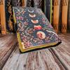 Vintage Flower Moon Eclipse Leather Dairy Notebook Sketchbook Leather Journal 200 Deckle Edge Pages