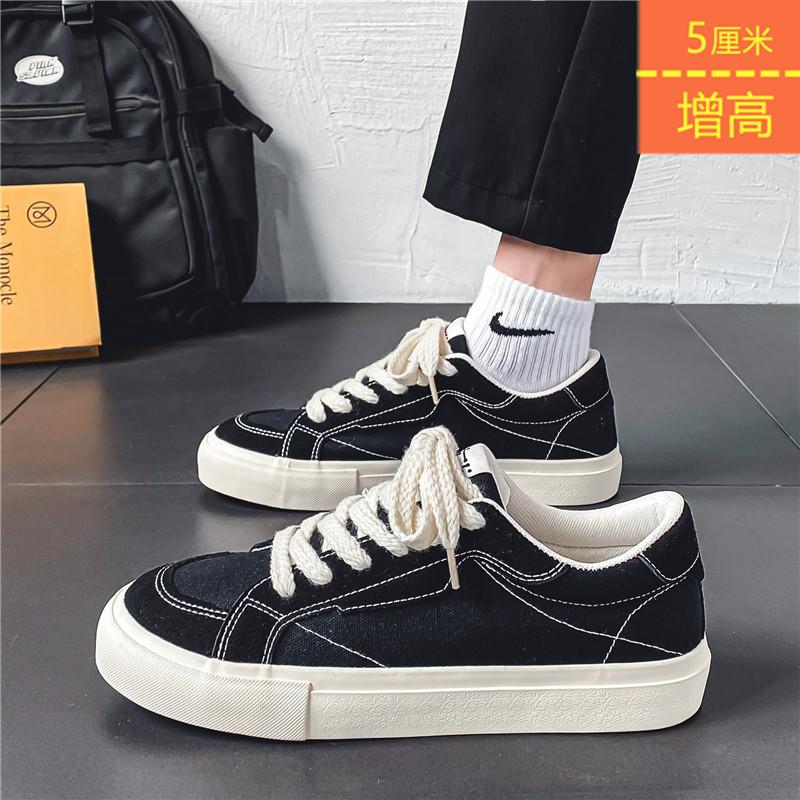 Zichao shoes summer niche black casual canvas shoes Japanese retro sports big head shoes