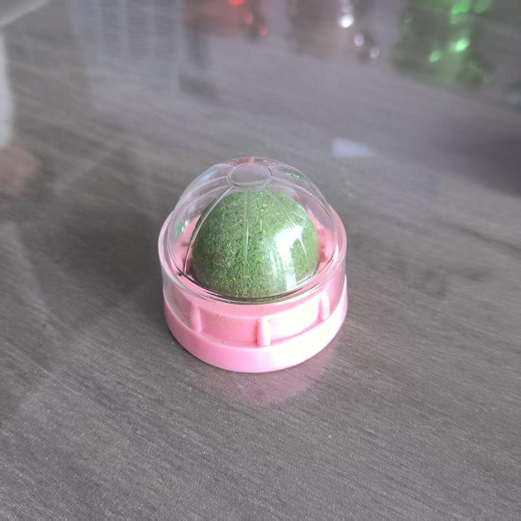 Catnip Ball Toy: Teeth-Cleaning, Bite-Resistant, Self-Play Rotating Teaser for Cats