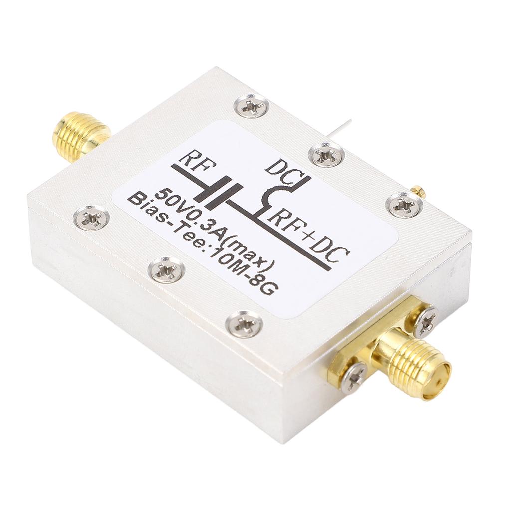 Bias Tee 10MHZ To 8GHz 300mA RF DC Block Coaxial Bias Tee for Broadband Amplifier