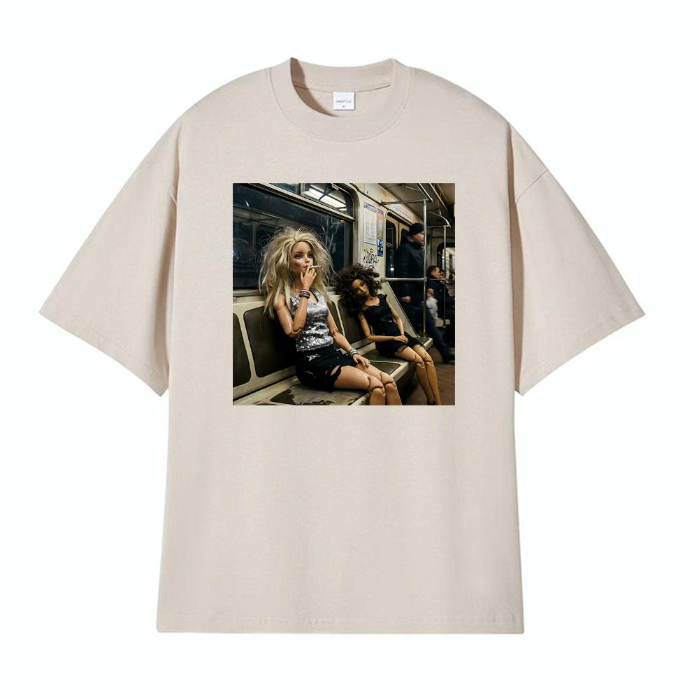 Doll Party Meme Graphic Meme T Shirts Unisex Women Short Sleeve Casual Gothic High Street Tshirt Fashion Retro 100 Cotton T Shirt