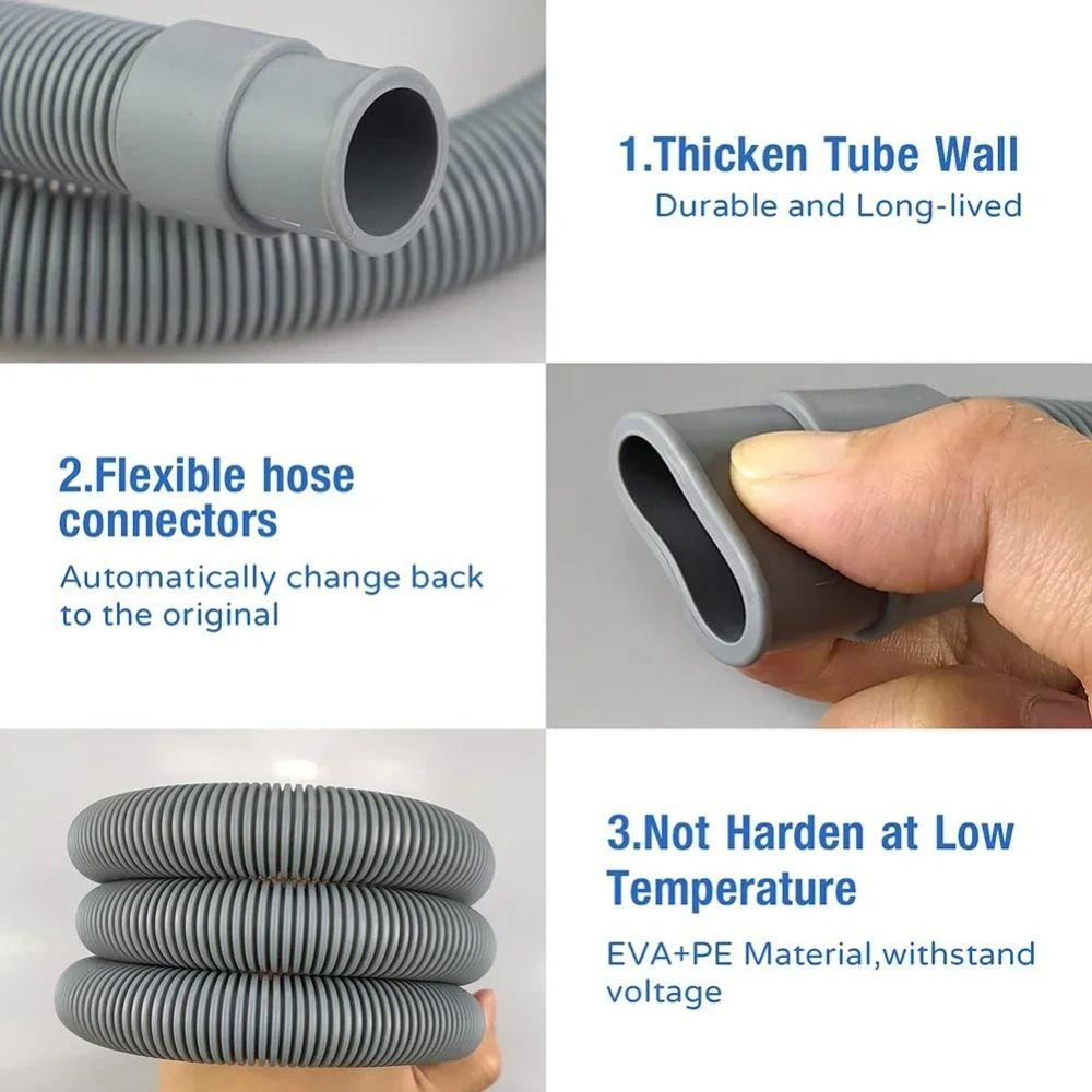 PVC Drain Hose Extension Thickened Wall Outlet Hose Extension Front Load Washers