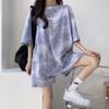 [emptio] Relaxing Wear, Tie Dye Pattern, Shorts, Room Wear, Top and Bottom Set, Women's