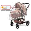 2025New Waterproof Rain Cover For Prams Pram Accessories Transparent Dust Cover Open Zip Umbrella Rainy Season Waterproof