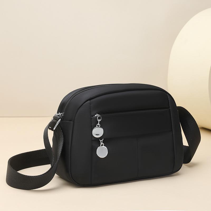 Women's Multi-Compartment Nylon Crossbody Bag Large Capacity Shoulder Bag