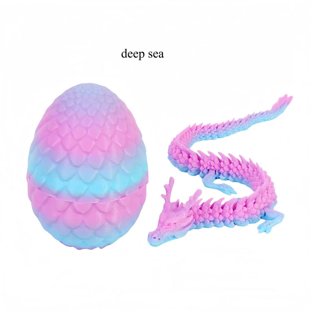 3D Printed Snake Egg and Dragon Egg Toys Fully Articulated Snake Dragon Collection Surprise Simulation Toy Decoration