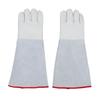 1 Pair Antifreeze Gloves 45cm Long Cowhide Work Gloves for Liquid Nitrogen Dry Ice Handling High and Low Temperature