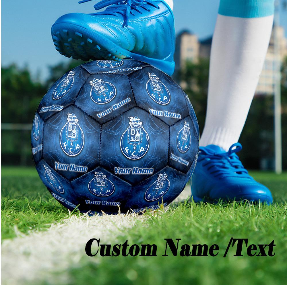 Taille 5 Ballon de Football Texte Personnalisé Nom, Ballon de Football Entraînement ExtérieurFC Porto