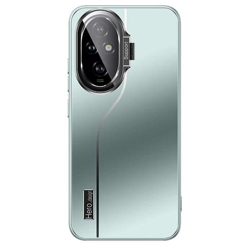 

Чехол для Honor 200 5G с рамкой для объектива, подставкой, из ТПУ+ПК, противоударный чехол для телефона Cyan