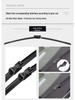 Mazda 6 Silent Frameless Front Wiper Blade with Original Rubber Strip
