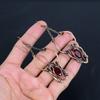 Garnet Jewelry, 999 Copper Wire Wrapped Earrings, Handmade Gemstone Jewelry Earrings For Memorial Day