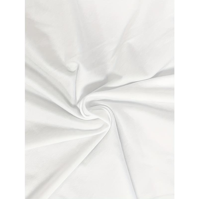 European Sizes Men's Retro Hip Hop T-Shirt - White Round Neck Streetwear Tee with Geometric Patterns & Hip Hop Patch