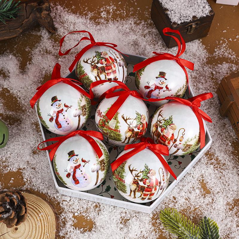 Рождественские украшения в виде Покеболов, Пересекающие границы, Креативные Железные Рождественские Украшения Ball 75mm/2.95in