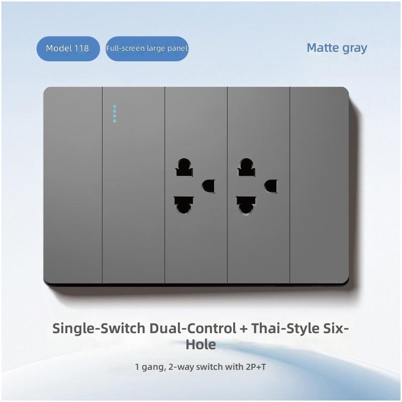Type 118 American/Thailand Universal Standard with USB/Type-c/light Switch and Outlets Wall Switches and Sockets