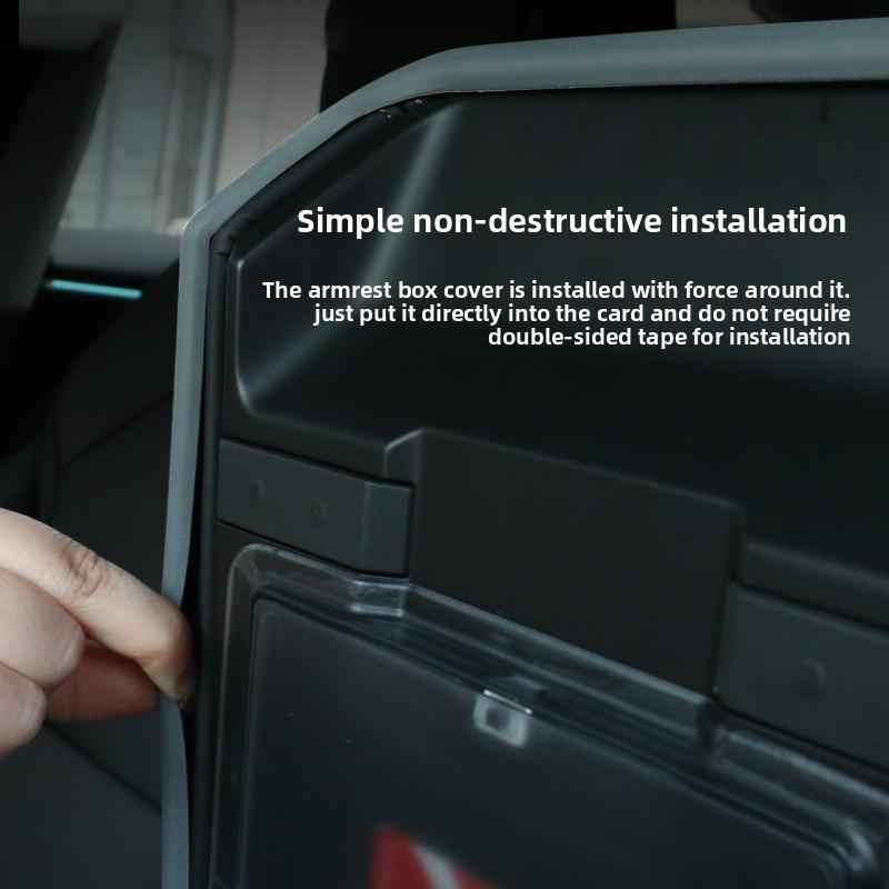 Central Armrest Cover for Tesla Model 3 Y Juniper Highland 2025 2026 Launch TPE Soft Case Center Console Cushion Lid Accessories