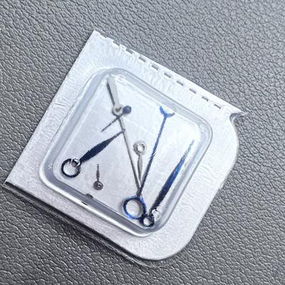 No Lume Blue Polished Replacement Watch Hands for ETA 7750 7751 Movement