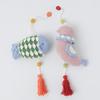 Raw Wool Knitting Kit Hanging Amigurumi Fish and Bird #15-10.11