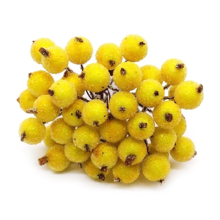 Pack of 40 Artificial Foam Berries Christmas Bright Faux Berries for Enhancing Holiday Decors and Handmade Projects