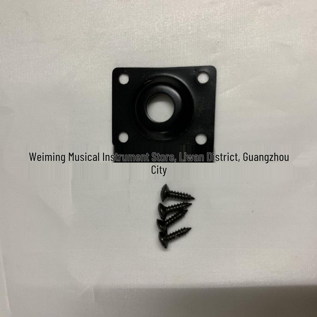 Placca di Copertura Jack di Uscita in Metallo per Chitarra Elettrica Basso