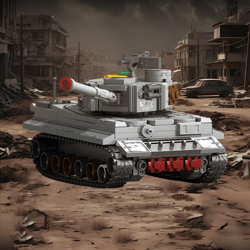 SEMBO BLOCK Tank Series Fight Tank Assemblage Creating Cubes Custom Creation Military Vehicle Soldiers Model Bricks Designed For Boys Birthday