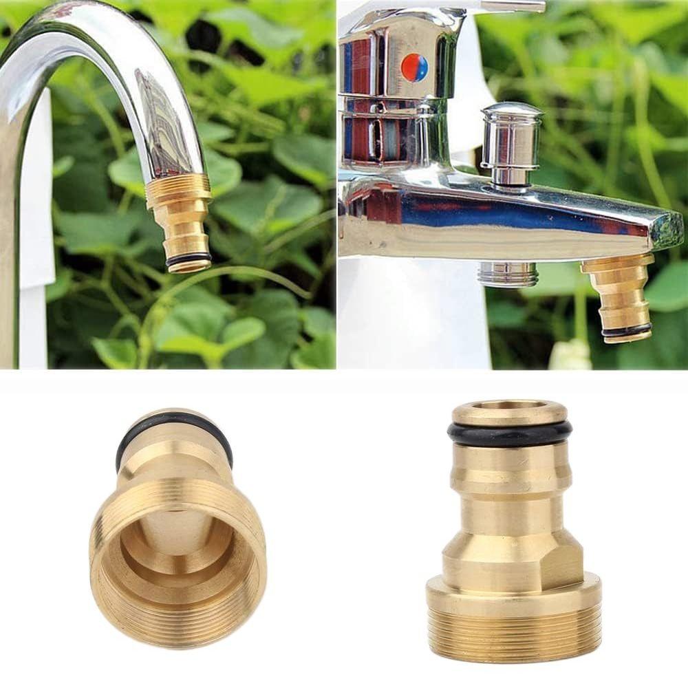 Brass Brass Faucet Universal Hose Adapters Brass Quick Connector Brass Faucet Connector Bathroom