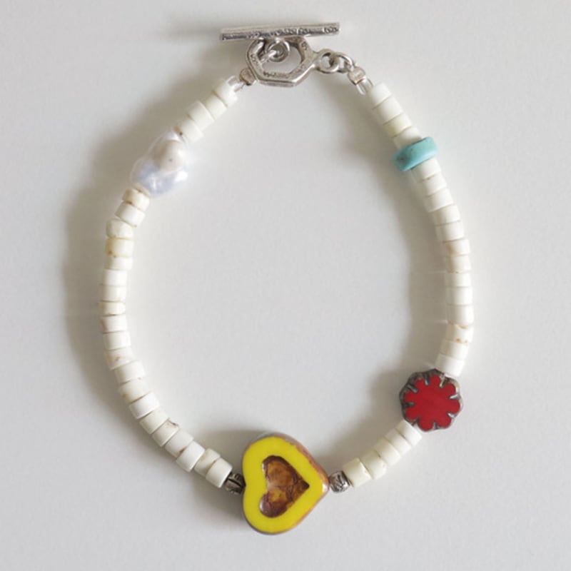 HERGESTELLT VON EGO Vintage Glasherz b/r (3 Farben)