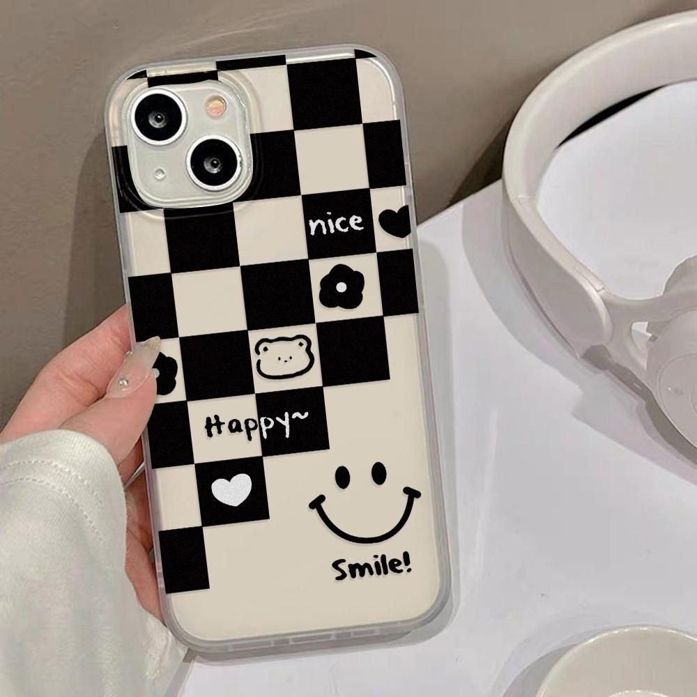 Etui na telefony komórkowe iPhone 11 13 15 Pro Max 12 14 Pro Max Etui iPhone 16 15 Plus 13 Pro 12 Mroźna tekstura Malowane kwiaty z kreskówek